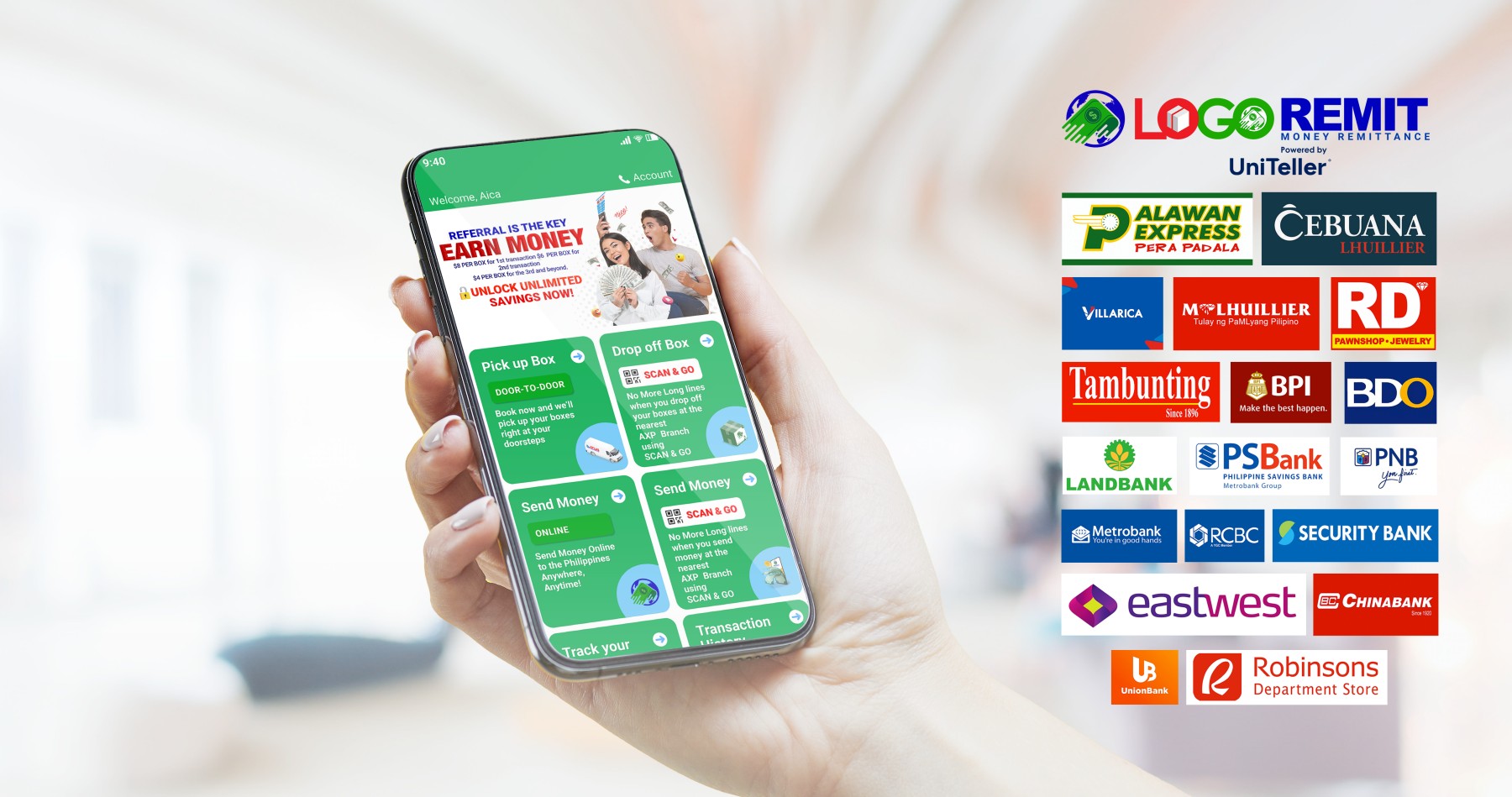 Send money to the Philippines with LOGO Cargo